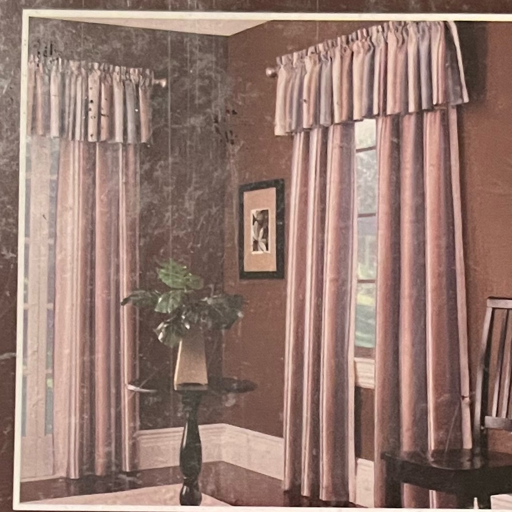 (1) new 40X84 rod panel striped Allen Roth